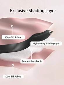 1 Set Satin Sleep Eye Mask, Satin Sleep Mask, Hair Scrunchie, Blackout Eye Mask, Eye Shade, Bridesmaid Gift, Pink. Satin Sleep Mask, Durable Pink Sleep Mask, Blackout Eye Mask, Unisex, Soft & Breathable Blackout Eye Mask, Travel Essential, Bridesmaid Gift - Multicolor - View 4