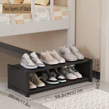 宿舍鞋架简易床底收纳架防尘多层家用/办公室窄鞋柜