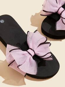 Women's Minimalist Thick-Soled Slippers, Lightweight Open-Toe Non-Slip Sandals, Suitable For Indoor And Outdoor Wear,Summer Shoes - Pink - View 4