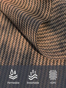 DELLNA 1pc Sun Shade Cloth With Rope Rings, Privacy Protection + Sun Shading Dual-Function, Suitable For Gazebo/Garden/Carport/Patio, Multiple Colors Available - Multicolor - View 4