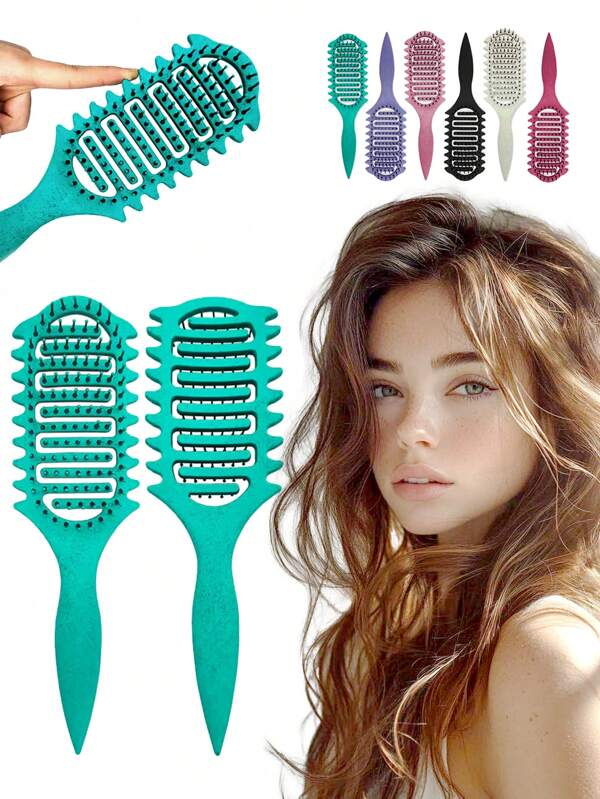 Neue Upgrade Locken definierenden Bürste, Lockenbürste mit Borsten und spezieller Konstruktion, Locken definierenden Stylingbürste speziell für lockiges Haar, Formen und Definieren von Locken für Frauen und Männer um Zupfen und Lockenauflösung zu reduzieren.