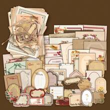 100 tờ giấy phong cách cổ điển, giấy scrapbook thẩm mỹ cổ điển chất lượng cao, giấy nền thủ công trang trí, thích hợp cho DIY, sổ kế hoạch, scrapbook, đồ dùng học tập, trở lại trường - Nhiều màu - Xem 15