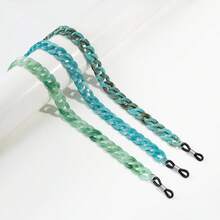 1 件时尚糖果色亚克力眼镜链 | 防丢失眼镜带 | 男女通用挂绳 | 可爱时尚的眼镜配件，个性化搭配之选 - 彩色 - 查看 6