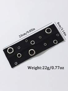 1 Băng đô thời trang Punk, Băng đô hình học Gothic bất đối xứng mềm mại, co giãn, chống trượt, dùng cho bãi biển/ngày lễ, Băng đô thể thao Yoga co giãn, đa năng cho các dịp hàng ngày, Phụ kiện tóc thời trang, Băng đô cài tóc mùa thu đông cho trang phục đi nghỉ, Khăn quàng cổ thanh lịch cho nữ, Băng đô quấn đầu mềm mại - màu đen - Xem 5