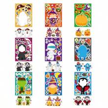 万圣节贴纸、万圣节工艺品、万圣节派对礼物、学生派对万圣节娱乐项目、防水变脸贴纸、学校用品、万圣节装饰贴纸[开学季] [万圣节]