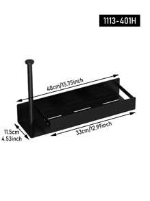 1/2pcs Magnetic Tissue Paper Holder, Self-Adhesive Base Suitable For Refrigerator, Washing Machine And Microwave, Saves Space, Easy Detachable And Installable, Kitchen & Bathroom Accessory