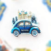 1/2pcs Resin Fridge Magnet Travel Souvenirs, Germany Berlin, Denmark Copenhagen, Belgium Cologne Cathedral, Neuschwanstein Castle Munich, Rothenburg, Danish Fairytale, Belgian Waffle, Brussels, Magnetic Wall Decor, Creative Gift For Bedroom, Kitchen, Home Decor, Germany Tour - Multicolor - View 11