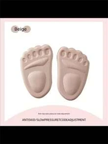 1 Pair Women's High Heel Sandals With Forefoot Cushion Pads - Beige - View 6