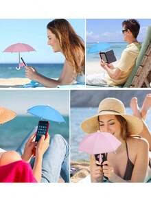 Phone Umbrella For Sun Shade With Suction Cup Stand, Phone Umbrella For Sun Shade, Cell Phone Umbrella Sun Shade, For Phone With Piggy Suction Cup, Suction Cup Stand, Mobile Phone Holder With Universal Adjustable Glare Blocking For Outdoor, For Outdoor, For Cell Phones, Kindle,Pad,Smartphone, Navigator Blocking Glare Anti-Reflection, Travel Essentials, Summer, Summer Essentials, Back To School Supplies. - Multicolor - View 7