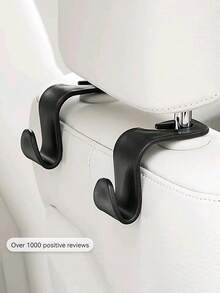 汽车挂钩坚固稳定小挂钩隐藏式多功能储物后排座椅挂钩 - 黑色 - 查看 15