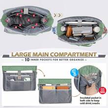 Teacher Tote Bag 15.6 Inch Laptop Bag For Women Work Bag Laptop Tote Nurse Bag Professional Computer Messenger Bag With Insulated Pocket, Laptop Briefcase For Office, College, Nursing - 薄荷綠 - 查看 2