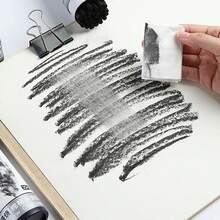 28pcs Left-Handed Charcoal Sticks Sketching Charcoal Pencils Charcoal Art Charcoal Bars Charcoal Pencils Carbon Sticks For Student Art Supplies - Multicolor - View 7