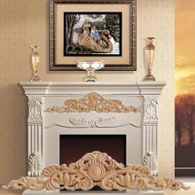 1 件 30cm/40cm/50cm 长木质贴花贴花木质装饰贴花贴花 DIY 木质贴花未上漆木质雕花贴花适用于床门柜衣柜家具装饰