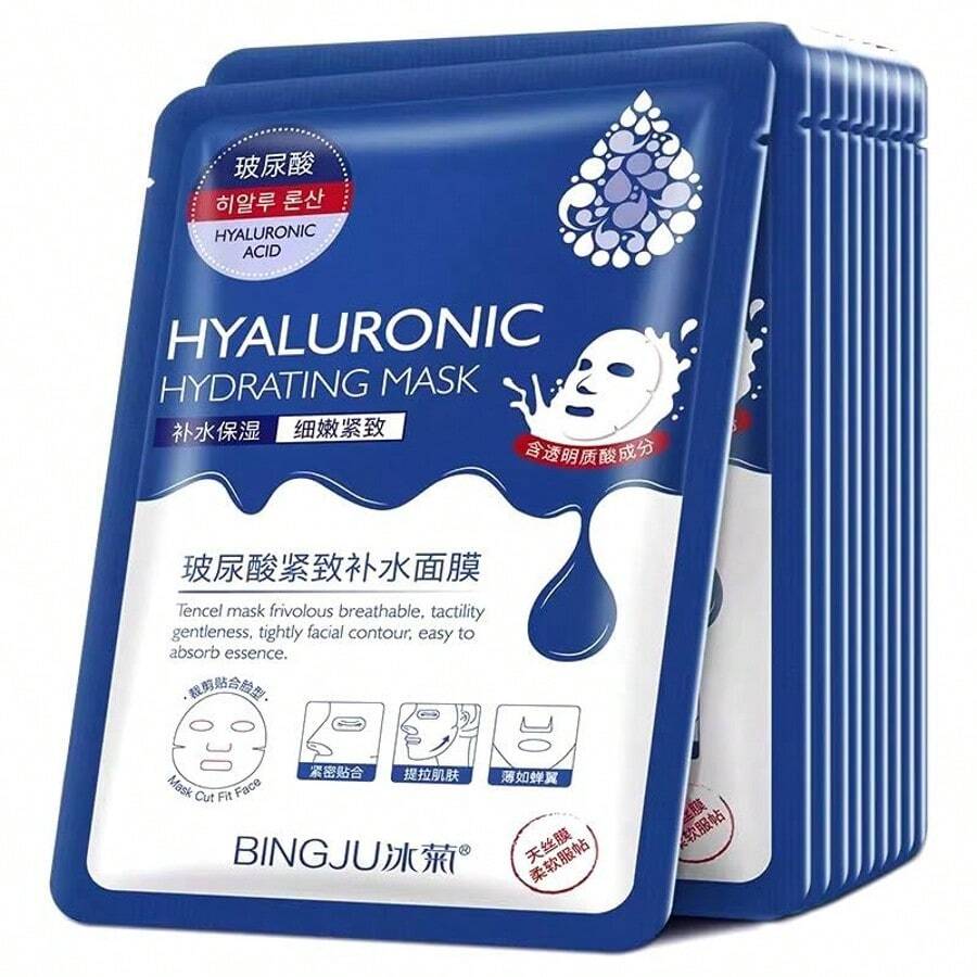 10 PCS Collagen Jelly Gel Mask | Overnight Face Mask For Glass Glow Skin- Elasticity, Hydrating, Firming And Moisturizing | Korean Skincare Collagen Facial Mask With Hyaluronic Acid - Hydrating Face Masks Skincare - Mascarillas Faciales For Women Skin Care - Multicolor - Nhiều màu - Xem 1