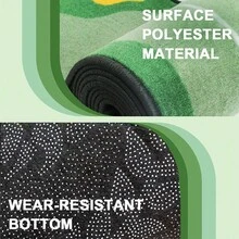 Golf Putting Mat Indoor & Outdoor Professional Practice Putting Green Mat With Distance Marker Anti Slip Backing Golf Accessories Portable Training Matt - Green - View 5