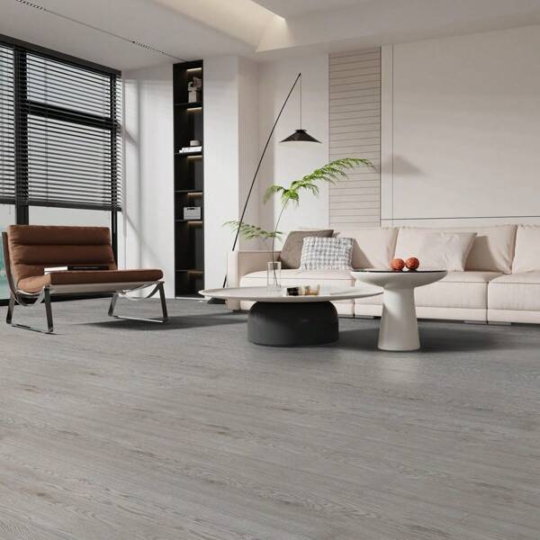 1 Roll 40X300CM Wide Vinyl Flooring Roll Self-Adhesive, Wood Grain Floor Tiles Peel And Stick Floor Stickers Durable Easy Install For Bathroom&Kitchen