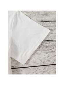 Women's T-Shirts, Summer, Loose Fit, Casual, Breathable, Cute, Cartoon, Fashionable, Cool, White T-Shirts - 白色 - 查看 4