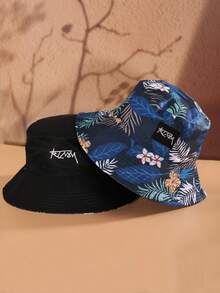 Unisex Polyester Reversible Solid Bucket Hat - Foldable, Suitable For Beach, Travel, Back To School Season - Multicolor - View 11