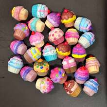 POKOJA LAND 8/12/20 件迷你蛋糕柔软玩具复活节派对礼物柔软玩具可爱冰淇淋玩具挤压手指坐立不安感官玩具 - 彩色 - 查看 5