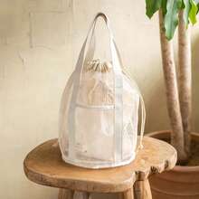 轻便网眼淋浴手提袋，带拉链提手，便携式悬挂式马桶浴室收纳袋，速干技术，便携式洗漱包，是健身和旅行的理想洗漱包，旅行洗漱包，洗漱袋，淋浴袋，防水袋，大容量，女士旅行必备收纳袋，旅行必备包袋，度假必备 - 彩色 - 查看 7