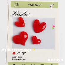 2 Stücke, Kühlschrankmagnet, modernes herzförmiges Design Kühlschrankmagnete, süße dekorative Magnete, Büromagnete, personalisierte Kühlschrankmagnet für Küche, Büro Whiteboard, Spind, Schrank und Geschirrspüler, Küchendekoration, Wohndekoration, Valentinstag Geschenke