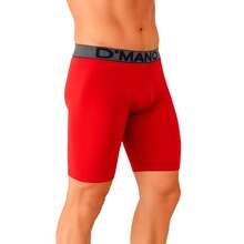 Kit 5 Men's Cycling Boxer Briefs, Wide Elastic, Adult Compression - Assorted Colors - 多種顏色 - 查看 2