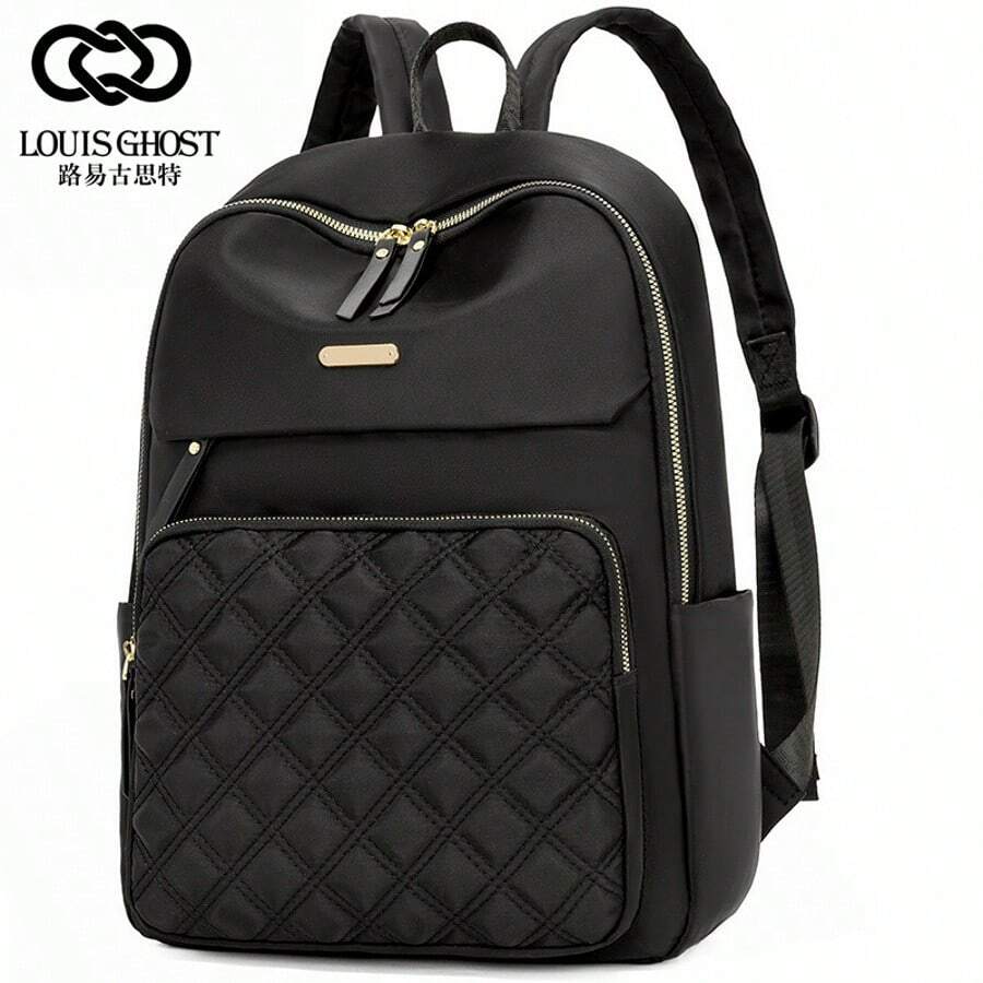 Women Fashion Backpacks, School Backpack - 黑色 - 查看 1