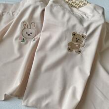 1pc Embroidered Rabbit Fabric Sunshade Car Curtain, Blackout & Heat Insulation For Car Side Window - Fabric Curtains - View 10