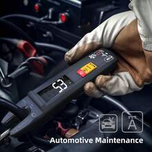 Pinza amperimétrica digital inteligente BSIDE de CA/CC, multímetro recargable con medición de corriente, capacitancia, diodo, ciclo de trabajo, ohmios, Hz, continuidad, alerta V, verificación en vivo y temperatura ambiente - Negro - Ver 5