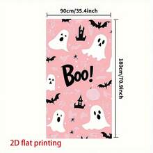 1pc Pink Halloween Door Decor, 70.87x35.43 Inch Cute Ghost Halloween Door Banner, Halloween Door Decoration, Halloween Background Decor Sign, Suitable For Home Door, Vintage Halloween Party Supplies - Multicolor - View 11