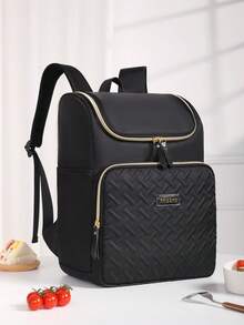 17L Large Capacity Insulated Backpack Fashion Insulation Meal Bag - Perfect For Camping & Picnics Waterproof And Leakproof Oxford Car Ice Case Dinner Food Fresh Keeping Box With Zipper Adjustable Shoulder Strap Multiple Colors Back To School Supplies Bag For School School Accessories School Stuff - Multicolor - View 15