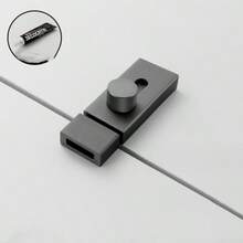 1pc Aluminum Alloy Door Latch, Sliding Door Push/Pull Door Surface Mount Small Latch, Thick Door Clasp Door Bolt Lock Hasp Fixture - Multicolor - View 4