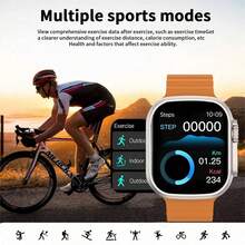 Microwear 2.01" Full Touch Screen Unisex Smart Watch - Outdoor Sports Fitness Watch, Supports Wireless Calling And Message Alerts, Multiple Sports Modes, Remote Camera/Music Control, Activity Tracker, Compatible With Android And IOS, 350mAh Battery, IPS Display, Alloy Case, Black