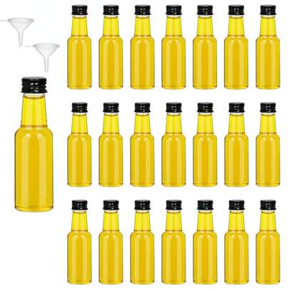 36/3pcs Plastic Beer Bottles,Mini Empty Bottles,Multiple Colors And Sizes To Choose From, Transparent Bottle And Screw Cap, Not Easy To Leak And Easy To Carry, Can Be Used For Weddings,Gatherings,Party,Birthday,Outdoor.
