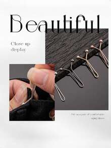 12个隐形多功能夹 - 可调节，适用于腰带、围巾/头发，也适用于服装、牛仔裤、帽子（金属材质）（12/6/3个装） - 彩色 - 查看 5