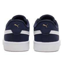 Puma Smash 3.0 Buck Low-Top Shock-Absorbing Sneakers, Casual Commuting Shoes, 392336-03 - Navy Blue-puma White-gold - View 5