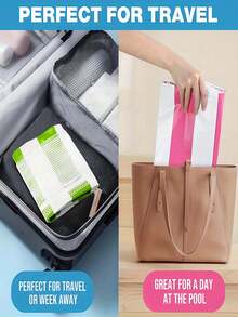 1 件网状充气泳池吊床 - 条纹成人躺椅，适合度假、聚会和放松，有粉色、黄色、白色、绿色、蓝色可选，户外吊床，海滩和泳池必备，非常适合拍照 - 彩色 - 查看 4