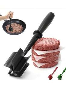1 Handheld Meat Chopper, Cooking Scraper, Minced Meat Chopper, Stirring Shovel - Multicolor - View 4