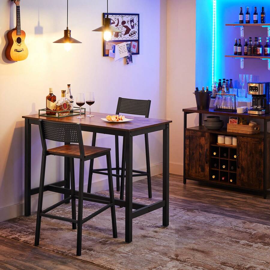 Kitchen Chairs - Brown - View 1
