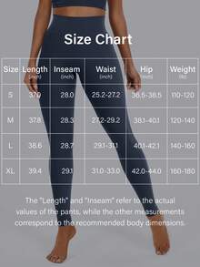 VOYJOY Hidden Butt Scrunch Womens Workout Leggings Butt Lifting 28\" Tummy Control Yoga Pants High Waist Edwine Legging - Navy - View 7