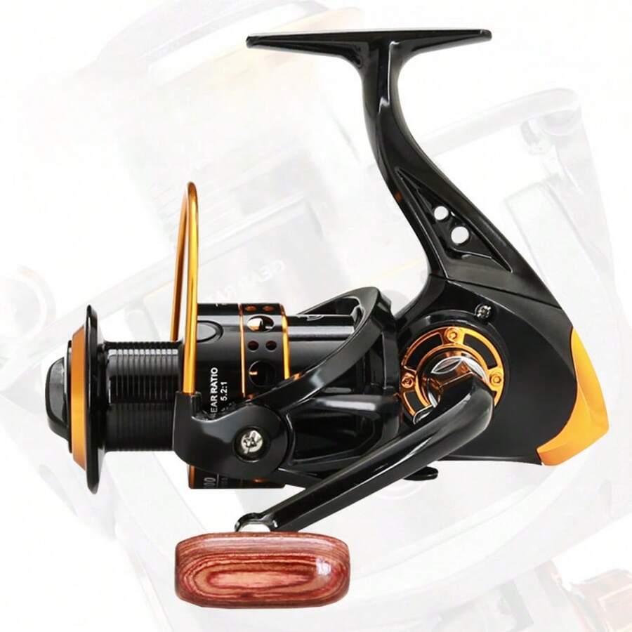 100kg Max Drag Spinning Fishing Reel, Featuring 13 Ball Bearings And A 5.2:1 Gear Ratio For Superior Performance, Ideal For Heavy-Duty Saltwater Fishing With An Impressive 130LBS/100kg Capacity
