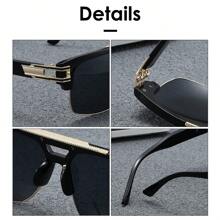 2 件套女士金属复古几何圆形时髦派对装饰时尚眼镜