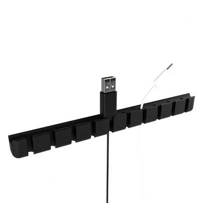 Organizador de Fios USB com Suporte para Parede ou Mesa – 10 Entradas