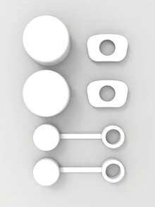 3 件套防溢塞套装，适用于 2.0 40 盎司 30 盎司杯子，配件包括吸管盖、固定防漏塞和盖子防溢塞，透明学校用品，返校，适用于 8-10 毫米杯子配件 - 彩色 - 查看 17