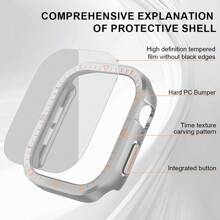 Funda de vidrio talla grande tapa para el de 46mm, 44mm, 40mm, 45mm, 41mm y 42mm. Protector de pantalla para Series 10, 9, 8, 7, 6, 5, 3 y SE. Accesorios.