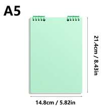 A5/B5/A4 Flip Up Loose-Leaf Notebook,60 Sheets,Detachable Horizontal Line Inner Page Notepad,Waterproof PP Cover,60 Pages,Office And School Supplies - Multicolor - View 6