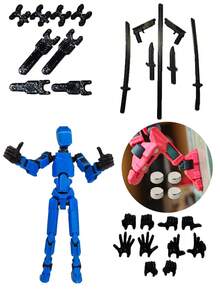 Dummy 13 Articulated Doll Assembly Kit - Màu xanh lam - Xem 1