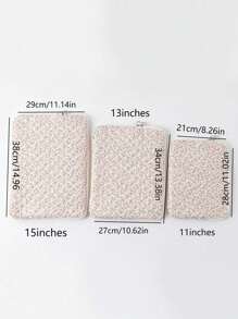 1 Cute Girly Red And Pink Small Floral Laptop Bag, HyunA Style Small Floral Tablet Bag, Multifunctional Shockproof Laptop Bag Quilted Bow Pattern Portable Case Compatible With 11/13.3/15.6 Inch Laptop Sleeve, Air Pro Notebook M3/M2 /M1 Max PC Notebook Chromebook For Back To School School Stuff Bag For School Work Laptop Bag For Women Mac Book Case Compatible With Macbook Case College Essentials - Multicolor - View 8