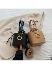 女士时尚背包 - 卡其色 - 查看 11