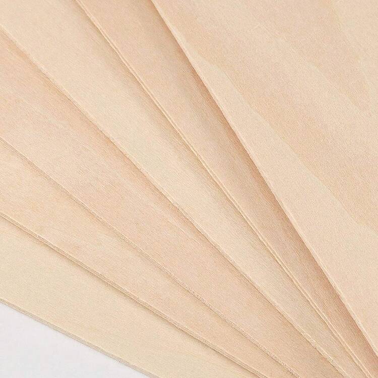 10 buah Papan Kayu Linden Aneka Warna, Kayu Lapis Kerajinan, Cocok untuk Dekorasi DIY dan Ukiran Model, Dapat Digunakan untuk Pemotongan Laser, Model Arsitektur, Menggambar, Ukiran Kayu, dll. - A - View 3